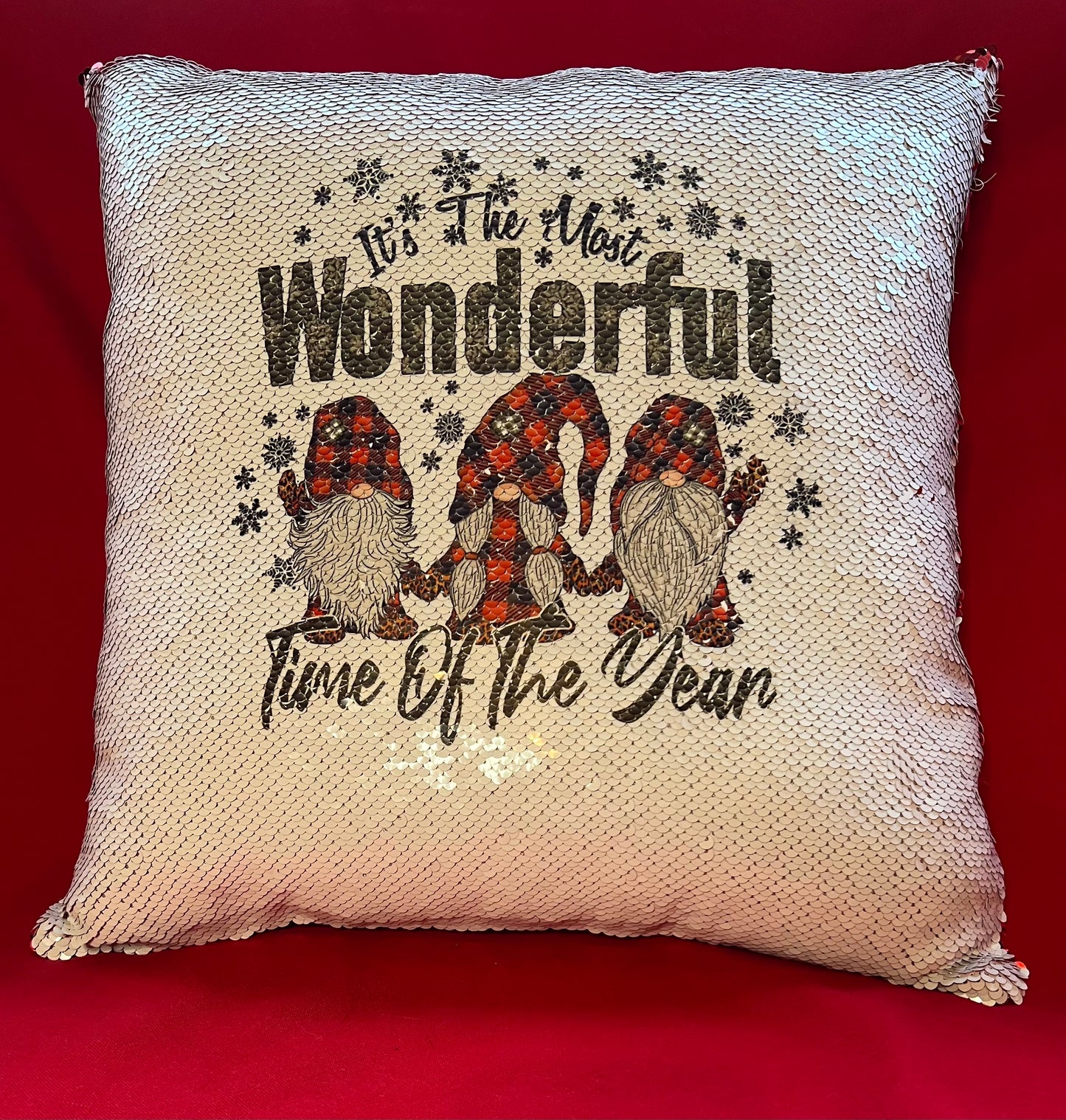 Magical Christmas Sequin Cushion