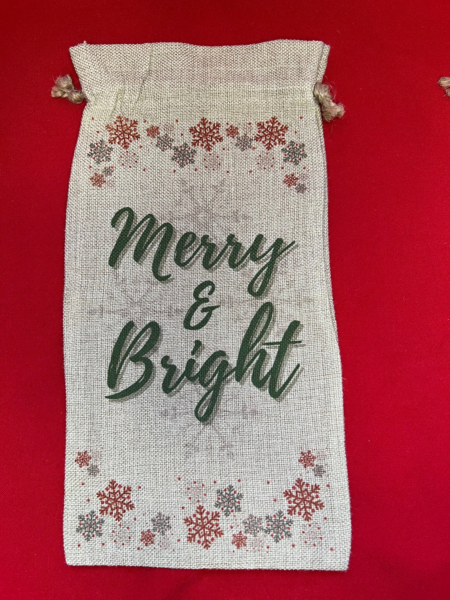 Christmas Bottle Bags