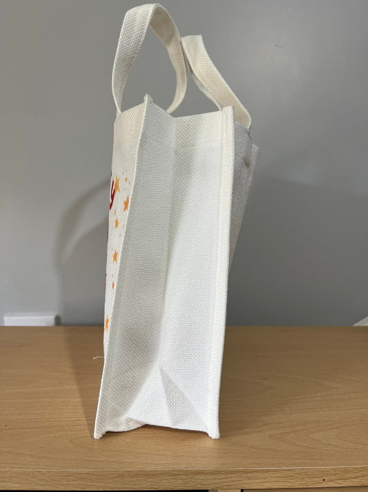 Linen Christmas Gift Bags