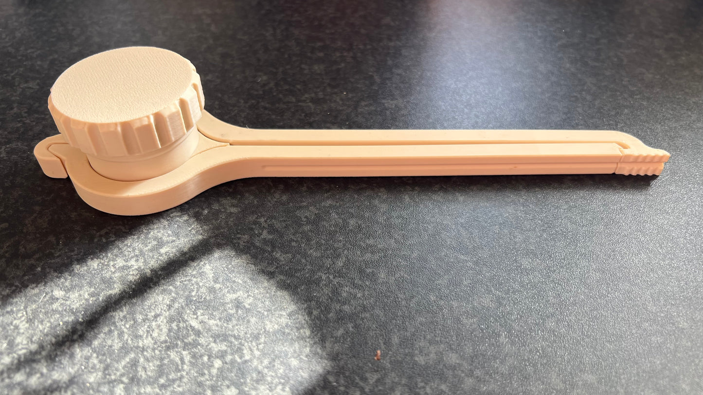 Coffee Bag Clip on a kitchen countertop
