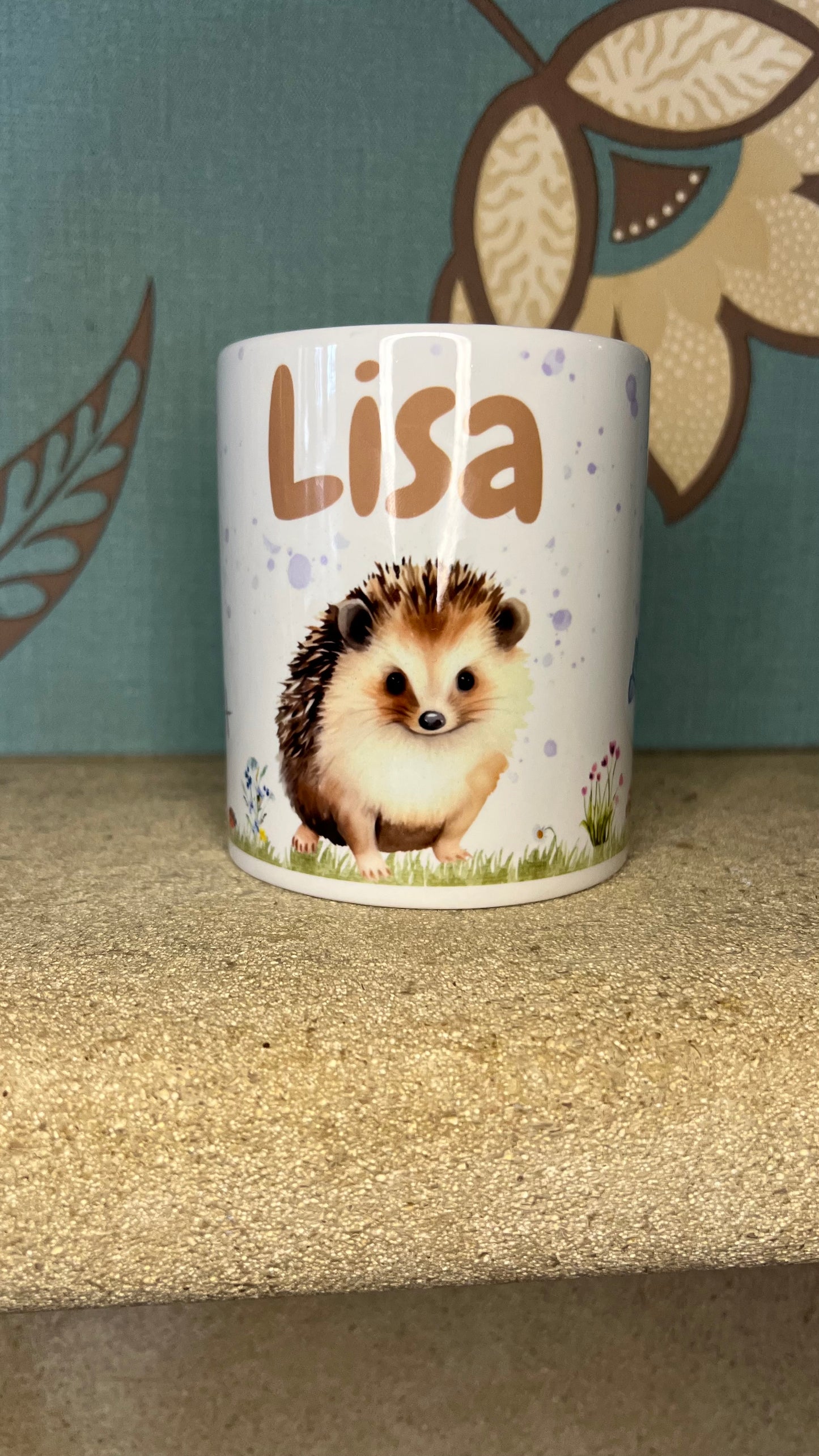 Personalised Hedgehog Mug