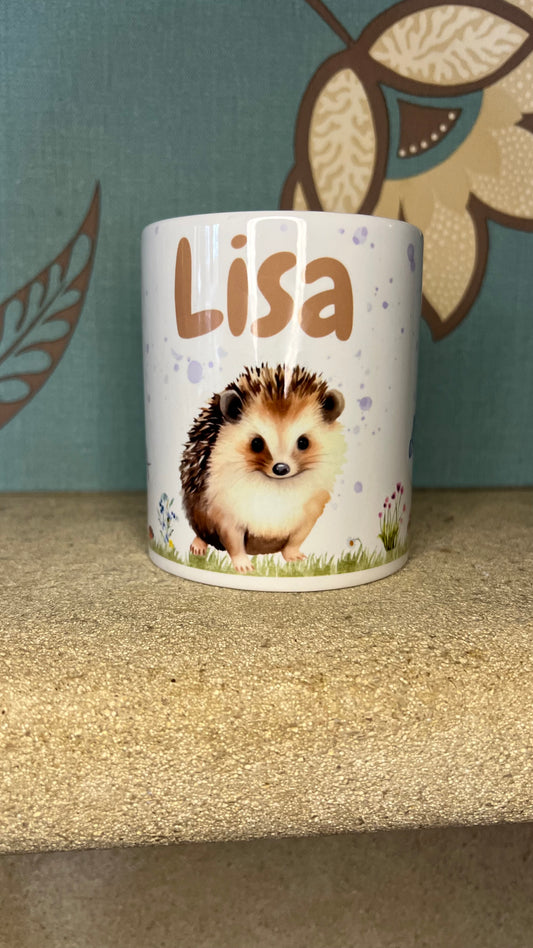 Personalised Hedgehog Mug