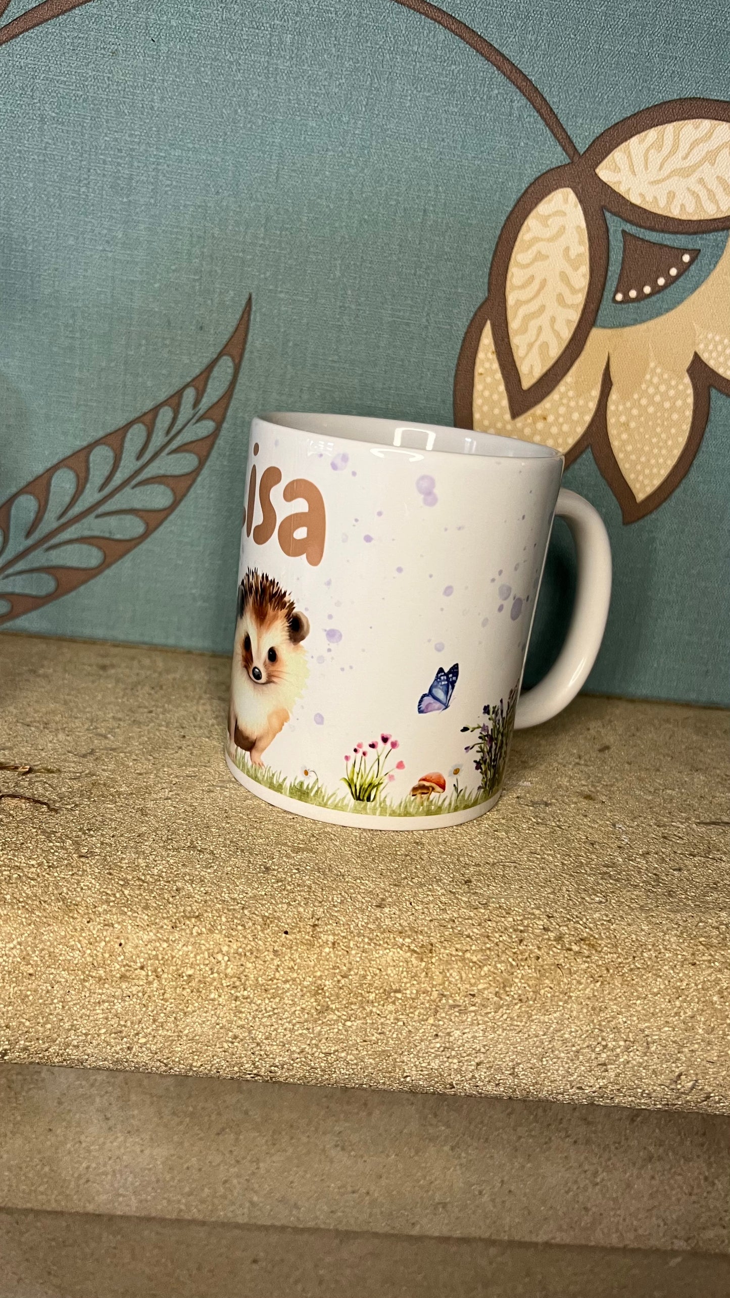 Personalised Hedgehog Mug