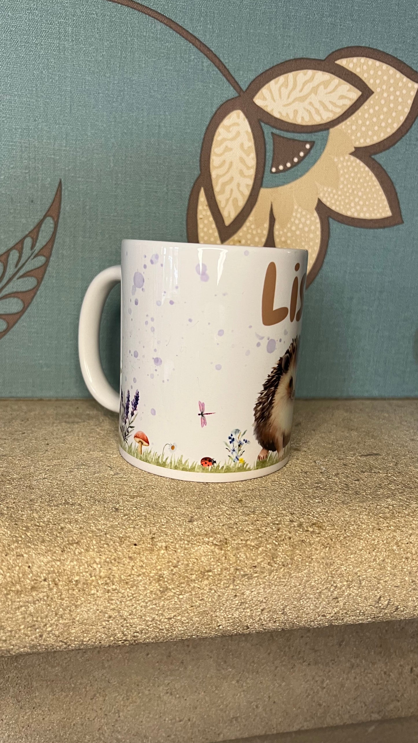 Personalised Hedgehog Mug