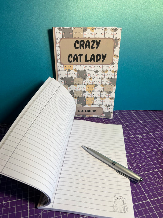 Crazy Cat Lady Notebook 6" x 9"