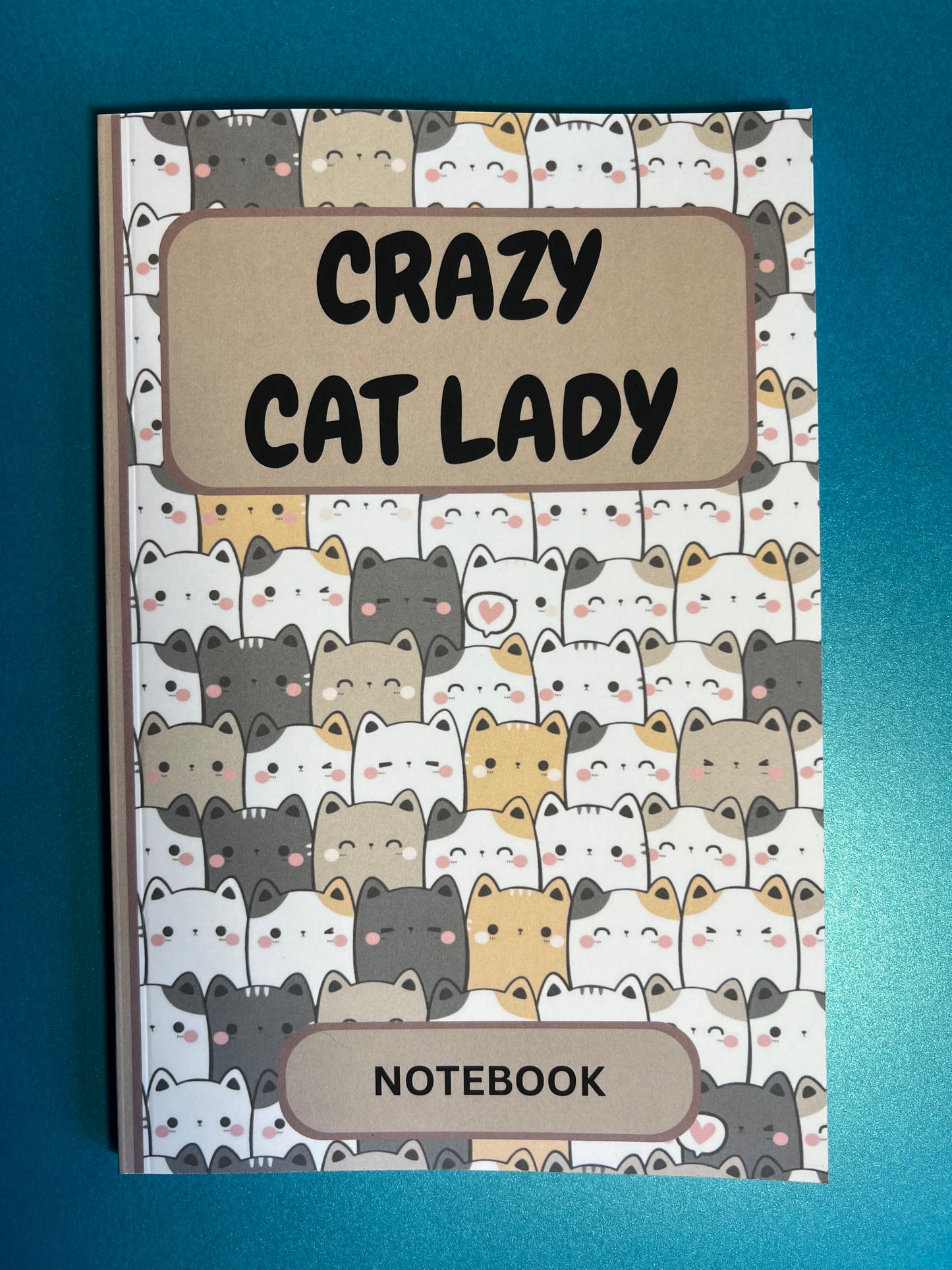 Crazy Cat Lady Notebook 6" x 9"