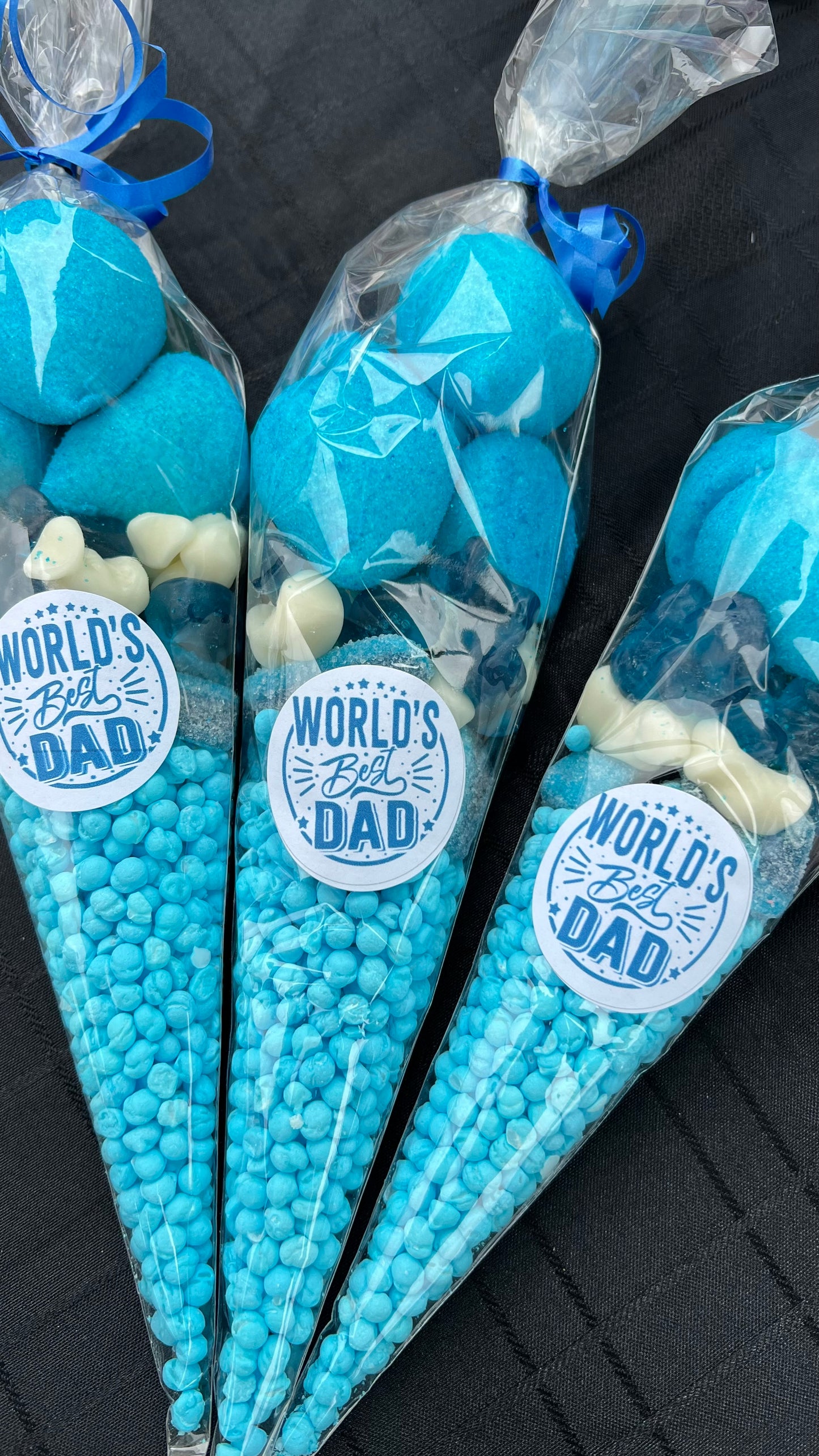 Worlds Best Dad Blue Sweet Cone