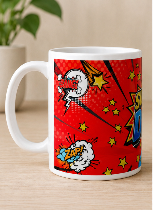 Super Dad Comic Style Mug