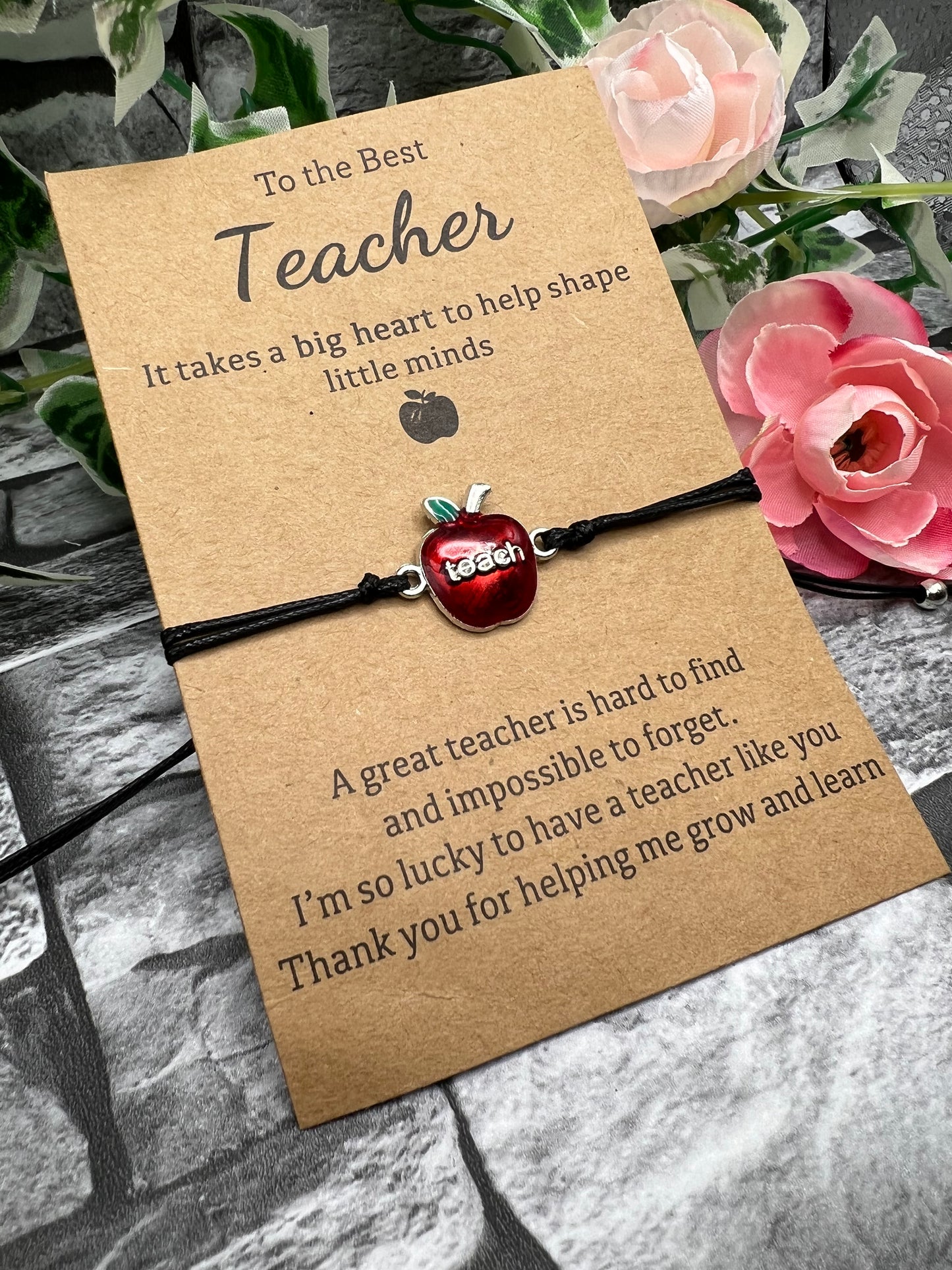 Apple for the Teacher bracelet