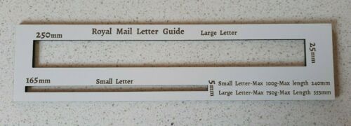 Royal Mail Size Guide Wooden White Hdf Laser Cut For Large & Small Letter